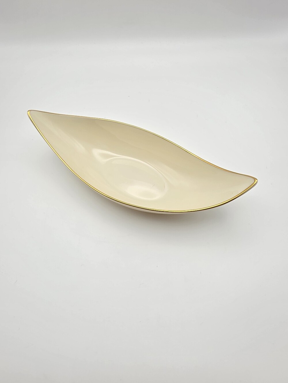 Vintage Lenox "Olympia Gold" Gondola Boat Dish - 9" Mint Condition